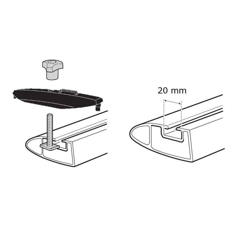 Thule T-Track Adapter 697-4 4 Thule T-Track Adapter 697-4 - Image 2